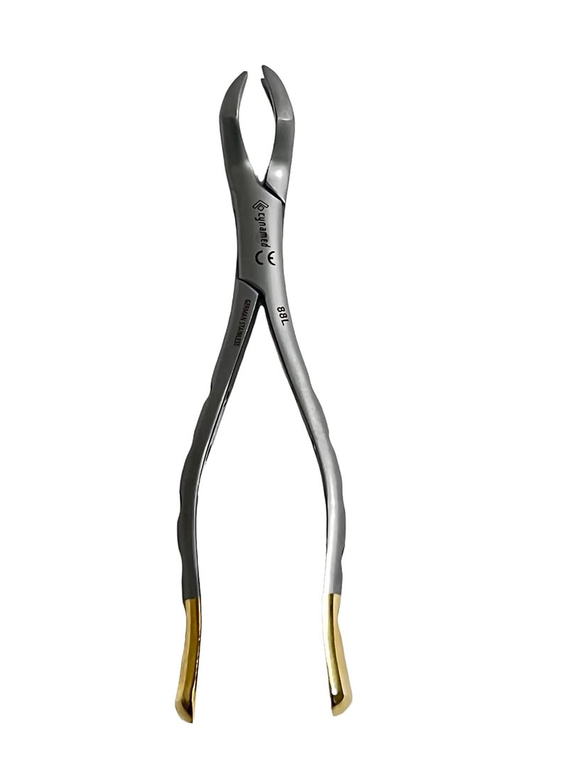 artlab Premium German Dental Extracting Extraction Forceps with Serrated Jaws Used to Extract Upper Lower Right Left 1st 2nd Molars Bone Dental Instruments (Extracting FORCEP #88L) - Image 3